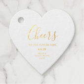 Cheers to The Future Mrs. Custom Bachelorette Bedankjes Labels (Voorkant)