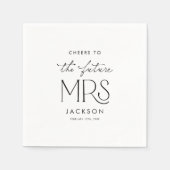 Cheers to the Future Mrs Napkins Servet (Voorkant)