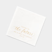 Cheers to the Future Wedding Engagement or Shower Folie Servetten (Links)