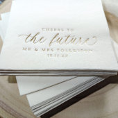 Cheers to the Future Wedding Engagement or Shower Folie Servetten