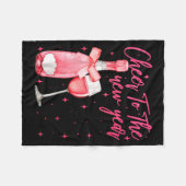 Cheers To The New Year 2026 Champagne New Years Ev Fleece Deken (Voorkant (Horizontaal))