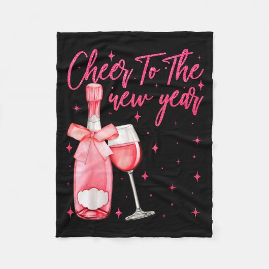 Cheers To The New Year 2026 Champagne New Years Ev Fleece Deken (Voorkant)