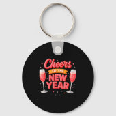 Cheers To The New Year 2026 Champagne New Years Ev Sleutelhanger (Voorkant)