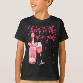 Cheers To The New Year 2026 Champagne New Years Ev T-shirt (Voorkant)
