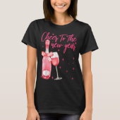 Cheers To The New Year 2026 Champagne New Years Ev T-shirt (Voorkant)