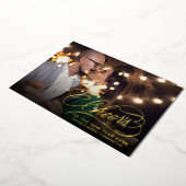 Cheers to the New Year | Elegant Photo  Folie Feestdagenkaart (Gedraaid)