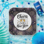 Cheers To The New Year Papieren Bordje (Feest)