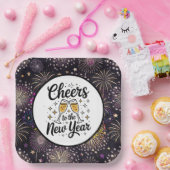 Cheers To The New Year Papieren Bordje (Feest)