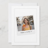 Cheers to Thirty 30 Retro Photo Birthday  Kaart (Achterkant)