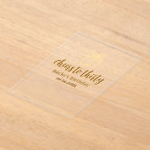 Cheers to thirty yellow brown birthday pastel gift acryl uitnodigingen (Laagn)