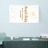 Cheers to thirty yellow brown birthday pastel gift spandoek (Beurs)