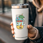 Cheers to Weekends Funny Camping | Afgesneden Stic Sticker