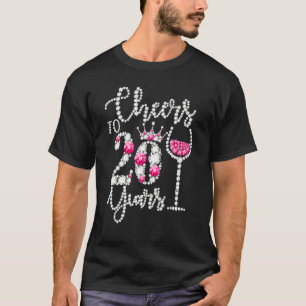 Cheers tot 20 jaar oude 20e verjaardag koningin Dr T-shirt