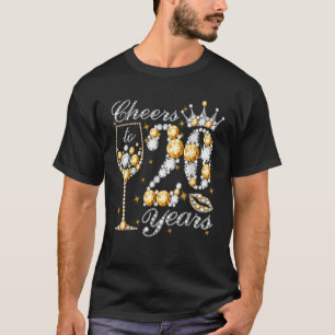 Cheers tot 20 jaar oude Happy 20th Birthday Queen T-shirt