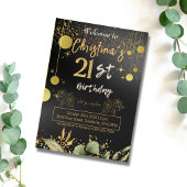 Cheers tot 21 jaar! Elegant verjaardag van zwart e Kaart