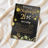 Cheers tot 21 jaar! Elegant verjaardag van zwart e Kaart