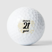Cheers tot 21 jaar! golfballen (Voorkant)
