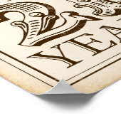  CHEERS TOT 21 JAAR Ondertekening afdrukken Poster (Hoek)