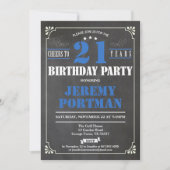 Cheers tot 21 jaar uitnodiging. Retro Kaart (Voorkant)