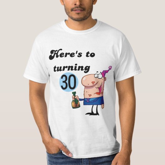 Cheers tot 30 Birthday Tshirts en Gifts (Voorkant)