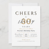 Cheers tot 30 jaar elegante moderne schoolverjaard kaart (Voorkant)