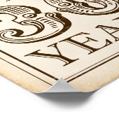  CHEERS TOT 30 JAAR Ondertekening afdrukken Poster (Hoek)