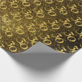 Cheers tot 30 jaar zwart goud 30e verjaardag cadeaupapier (Hoek)