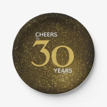 Cheers tot 30 jaar zwart goud 30e verjaardag