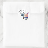 Cheers tot 40 Birthday Tshirts en Gifts Ronde Sticker