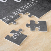 Cheers tot 40 jaar krijtbordverjaardagscadeau legpuzzel (Zijkant)