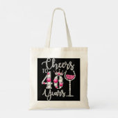 Cheers tot 40 jaar oud Happy 40th Birthday Queen D Tote Bag (Achterkant)