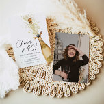 Cheers tot 40th Birthday Fotouitnodiging Kaart<br><div class="desc">Laten we Cheer tot 40! Aanwezige uitnodiging tot foto. Ontworpen met een prachtige waterverf Gold Champagne-fles. De meeste letters zijn bewerkbaar. Overeenkomende items in ons Cava Party-ontwerp van de winkel.</div>