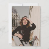 Cheers tot 40th Birthday Fotouitnodiging Kaart (Achterkant)