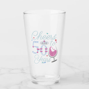 Cheers tot 50 jaar 50e verjaardag Drink Glas