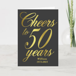 Cheers tot 50 jaar 50e verjaardag kaart
