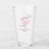 Cheers tot 50 jaar 50th Birthday bierglass gift Glas (Achterkant)