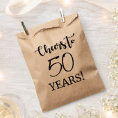 Cheers tot 50 jaar! bedankzakje (Geknipt)