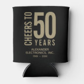 Cheers tot 50 jaar Business Jubileum Blikjeskoeler (Voorkant)