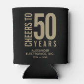 Cheers tot 50 jaar Business Jubileum Blikjeskoeler (Achterkant)