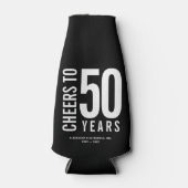 Cheers tot 50 jaar Business Jubileum Flesjeskoeler (Voorkant)