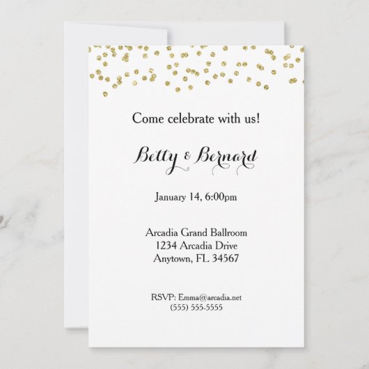 Cheers tot 50 jaar Jubileum Partij Kaart (Achterkant)