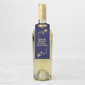 Cheers tot 50 jaar marinemacht en goudsterren flessenhanger (Op fles)