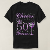 Cheers tot 50 jaar oude 50e verjaardag t-shirt (Design voorkant)