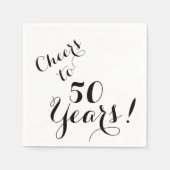Cheers tot 50 jaar papier Napkins Servet (Voorkant)