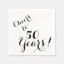 Cheers tot 50 jaar papier Napkins Servet