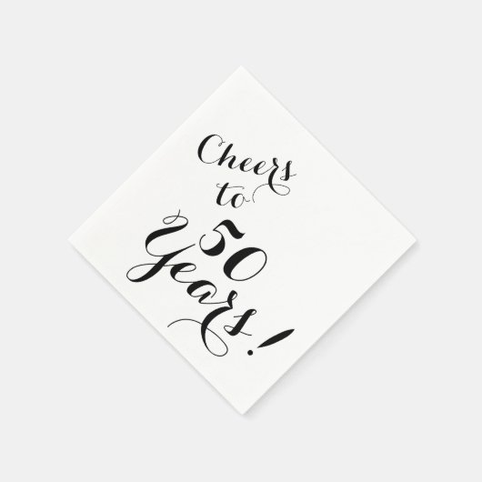Cheers tot 50 jaar papier Napkins Servet (Hoek)