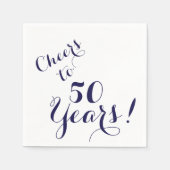 Cheers tot 50 jaar papier Napkins Servetten (Voorkant)