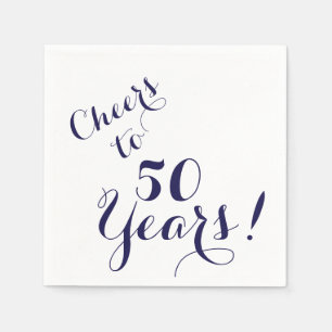Cheers tot 50 jaar papier Napkins Servetten