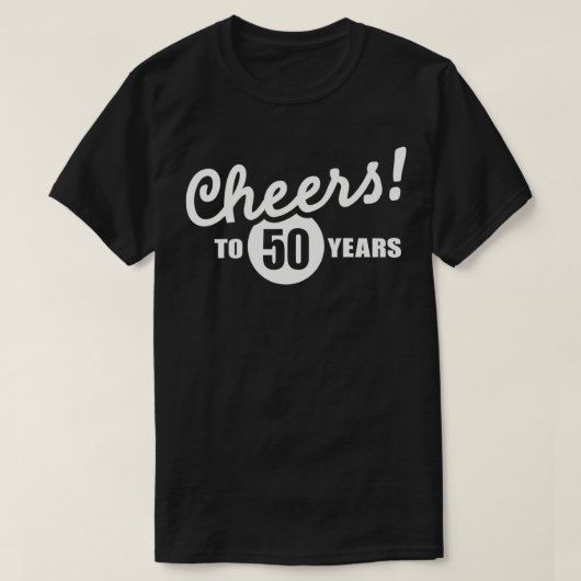 Cheers tot 50 jaar t-shirt (Design voorkant)
