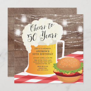 Cheers tot 50 jaar uitnodiging op verjaardag